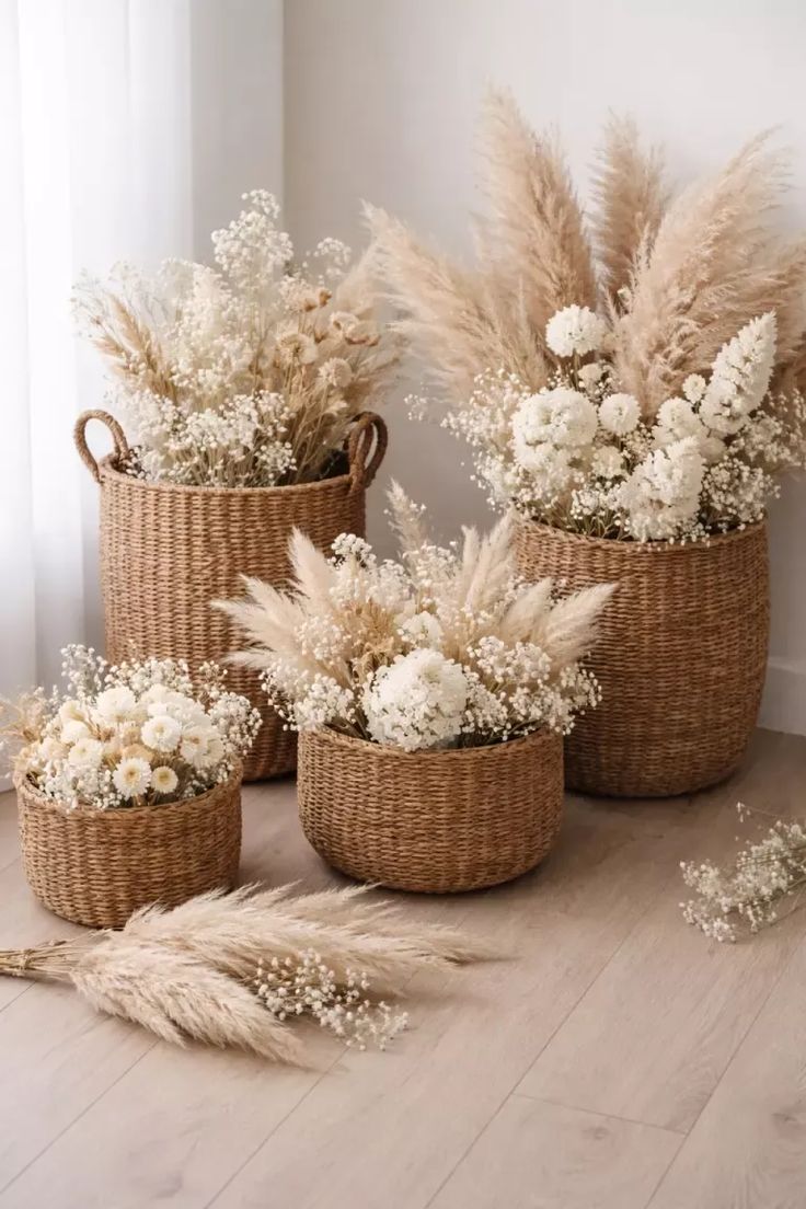 15 Affordable Shabby Chic Bedroom Ideas That Look Romantic 25 wedding entrance decor ideas for a warm bohemian entryway with pampas grass by decoor with mee