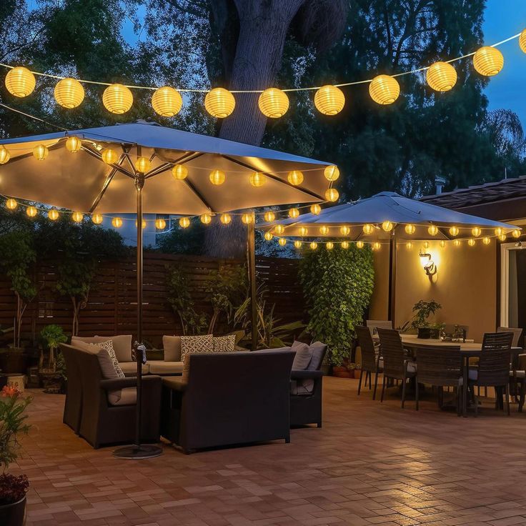 17 Outdoor Jacuzzi Ideas to Create a Luxury Backyard Retreat 40ft 40 led connectable lantern string lights plug in with remote control, warm white & white outdoor lights for patio, jacuzzi, & balcony