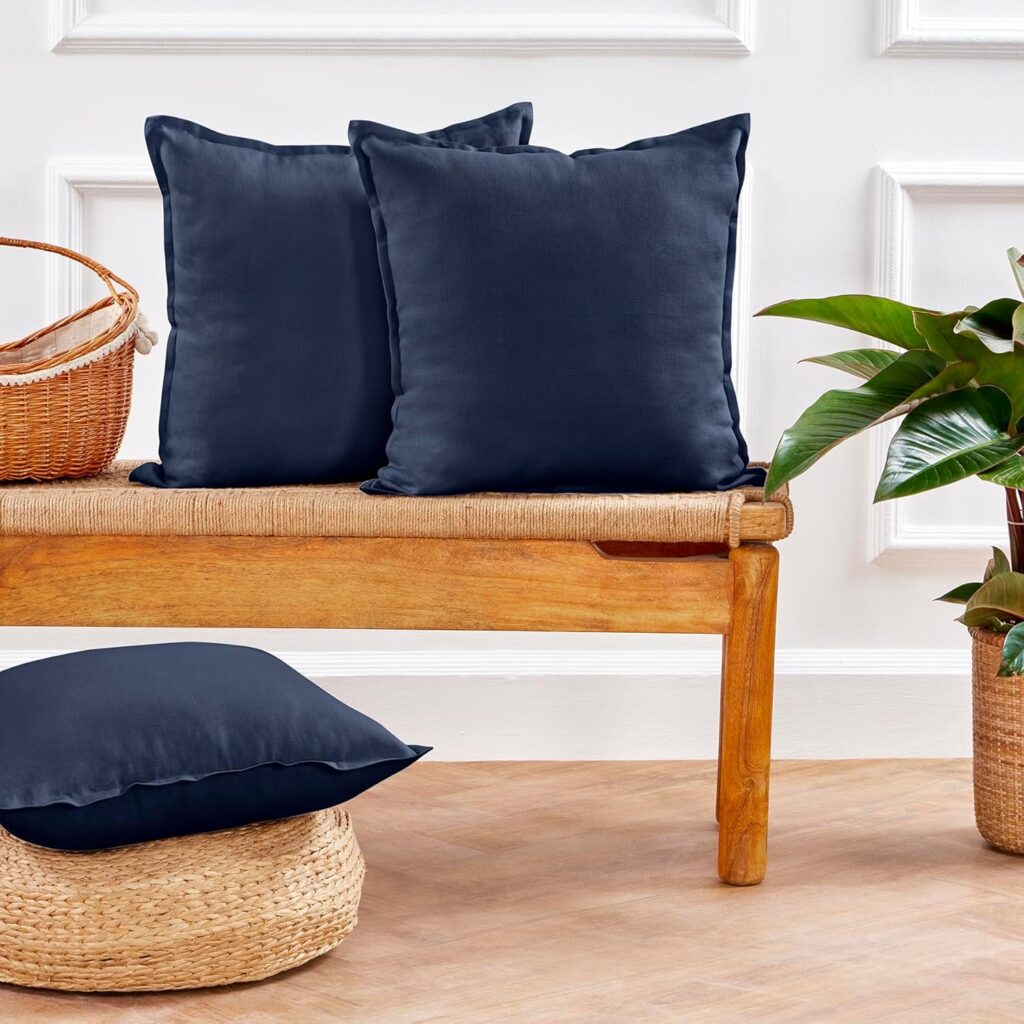 blue toile throw pillow covers by decoor with mee