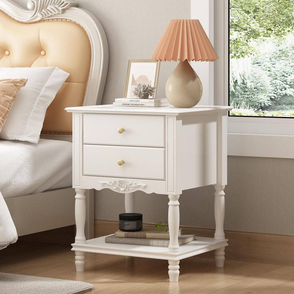 15 Affordable Shabby Chic Bedroom Ideas That Look Romantic distressed white bedside table by decoor with mee