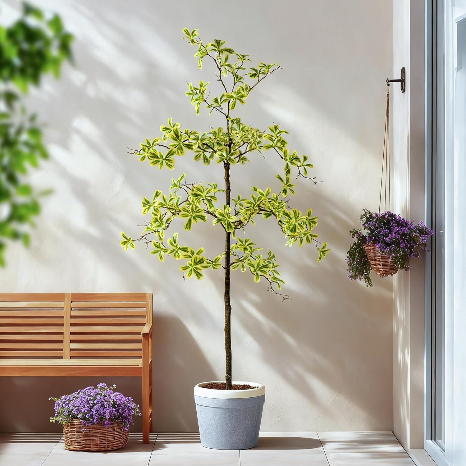 10 Cozy Living Room Decor Finds from Amazon Under $100 faux indoor plant by decoor with mee