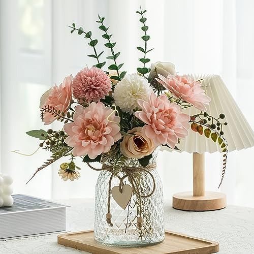 15 Affordable Shabby Chic Bedroom Ideas That Look Romantic faux peony bundle by decoor with mee