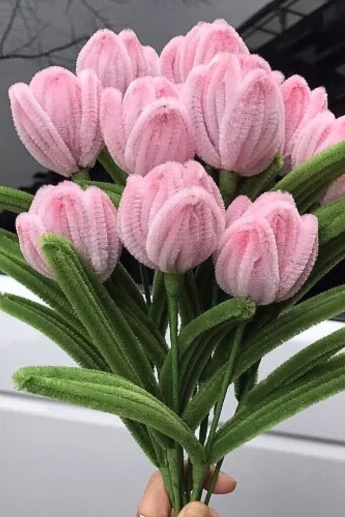 DIY Pipe Cleaner Flowers for Home Decor, Gifts & Weddings girly pipe cleaner flower craft set 500 pieces diy bouquet kit