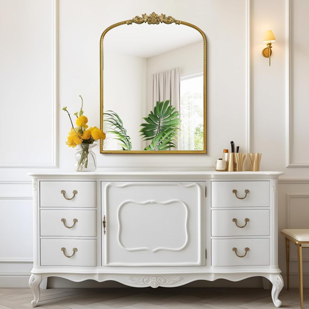 gold ornate wall mirror by decoor with mee