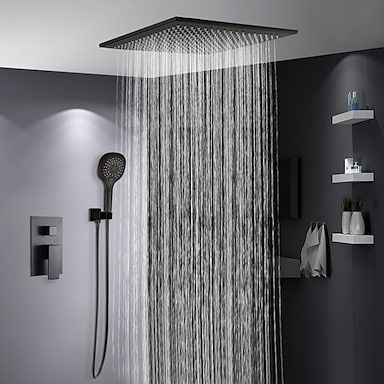 Bathroom Remodel Ideas on a Budget That Look Expensive high pressure rainfall showerhead by decoor with mee