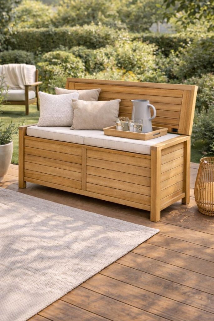 17 Outdoor Jacuzzi Ideas to Create a Luxury Backyard Retreat outdoor storage bench plans diy wooden garden bench (pdf pattern)