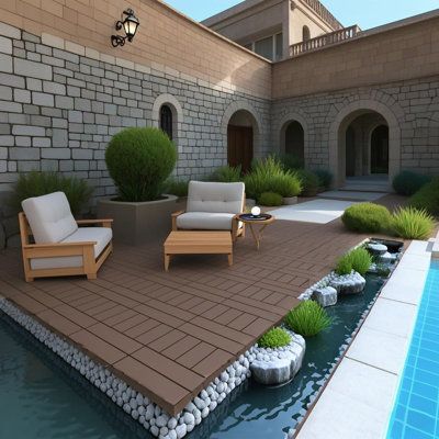 17 Outdoor Jacuzzi Ideas to Create a Luxury Backyard Retreat plastic interlocking deck tiles,44 pack patio deck tiles,12 x12 square waterproof outdoor all weather use,outdoor and indoor patio decking tiles for