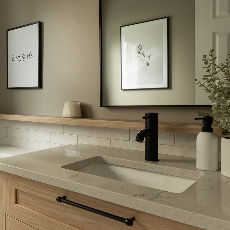 Bathroom Remodel Ideas on a Budget That Look Expensive single handle matte black bathroom faucet by decoor with mee