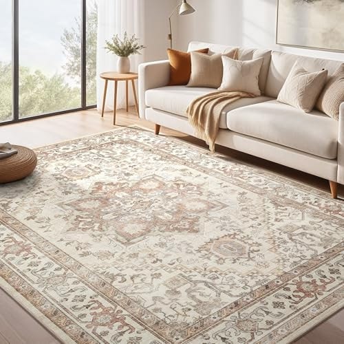 15 Affordable Shabby Chic Bedroom Ideas That Look Romantic vintage washable area rug by decoor with mee