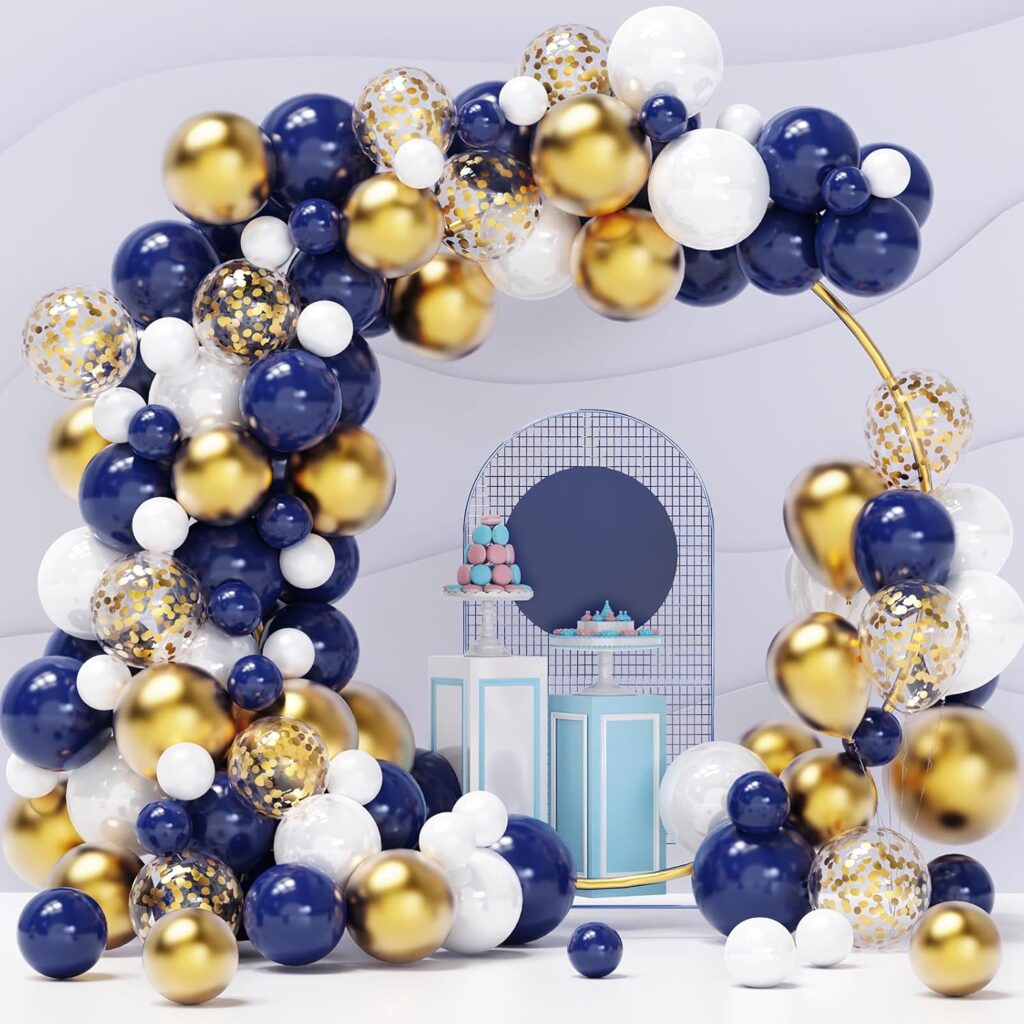 Fresh Off the Market Bridal Shower Theme: 17 Chic Decor Ideas Brides Will Love balloon arch kits with 120+ balloons.