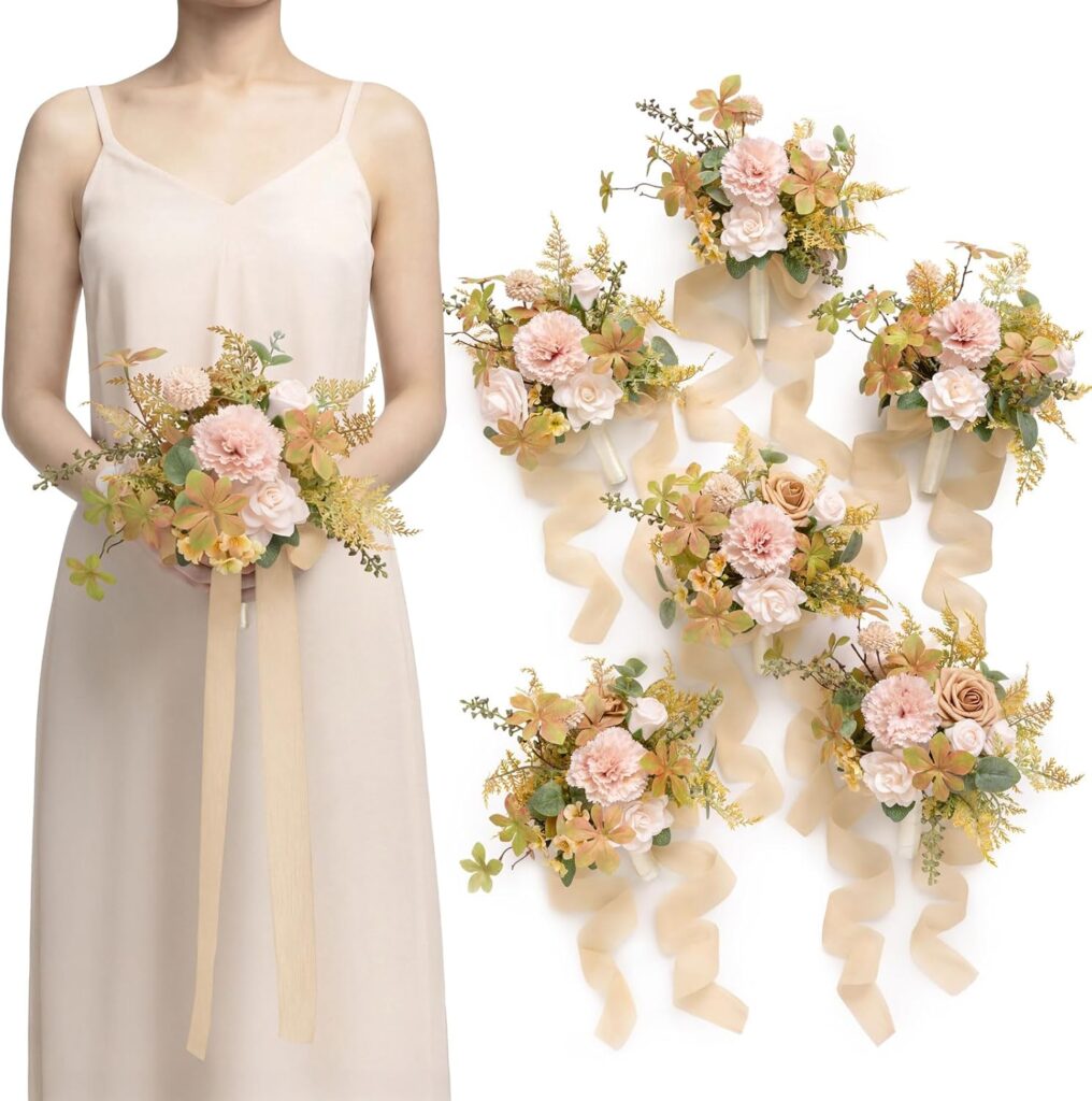 luxury artificial wedding flower set