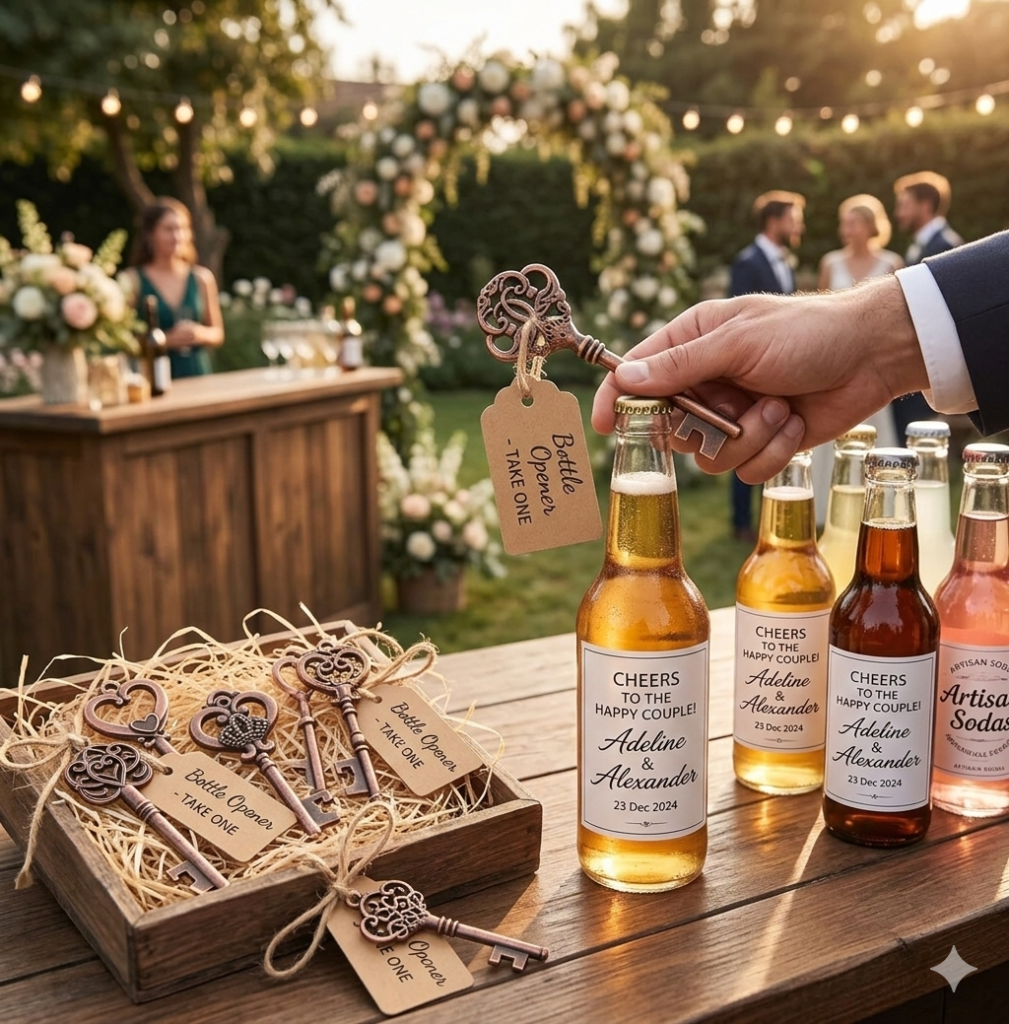 Fresh Off the Market Bridal Shower Theme: 17 Chic Decor Ideas Brides Will Love vintage key bottle openers. by decoor with mee