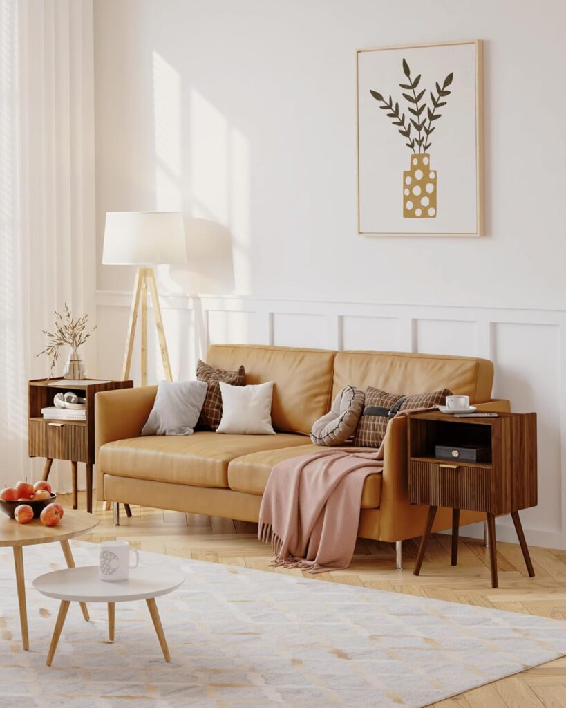 25 Dark Aesthetic Wallpaper Ideas That Make Your Home Look Instantly Expensive wooden nightstands by decoor with mee