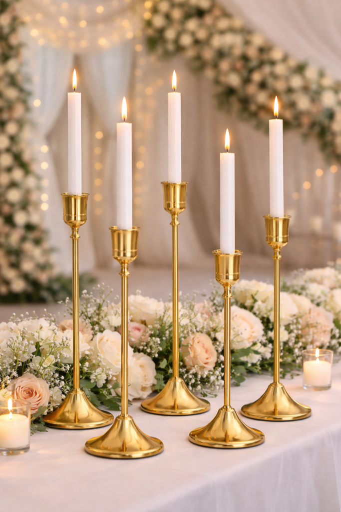 Fresh Off the Market Bridal Shower Theme: 17 Chic Decor Ideas Brides Will Love candles by decoor with mee