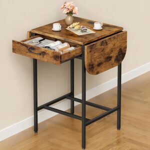 hoobro folding bar table with storage