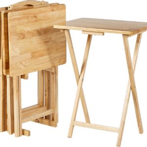 amazon basics foldable tv dinner tray table