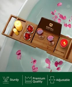 bamboo bathtub tray