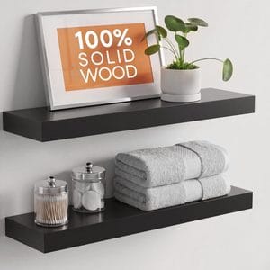 floating bathroom shelves