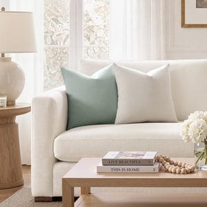 linen style pillow covers