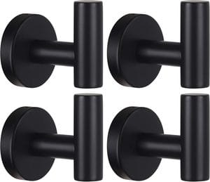 matte black towel hooks